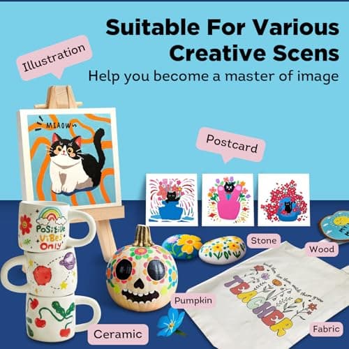 72 Colors Acrylic Paint Markers, Soft Brush Tip Paint Pens and Paint Markers, Acrylic Paint Pens for Easter Decorations, Christmas Gifts,Stone,Canvas,Egg,Rock Painting and DIY Crafts Art Supplies - Thumbnail 5