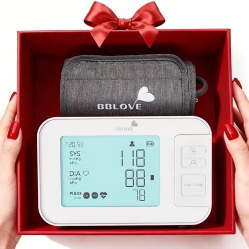 Blood Pressure Monitors for Home Use, Clinically Accurate Blood Pressure Machine, XL Blood Pressure Cuff, Irregular Detection, Large LCD 3-Color Display, Dual User, Voice Broadcast, Rechargeable - Image 1