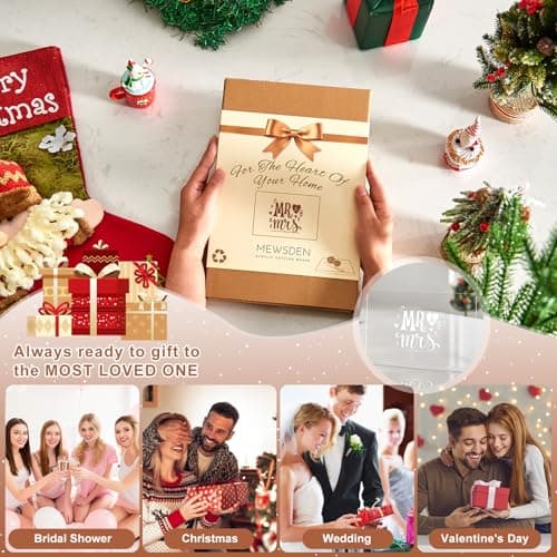 Engagement Gifts Wedding Gift for Couples - Engraved Acrylic Cutting Board with Counter Lip, Clear Countertop Protector, Bride Shower Gift Mr and Mrs Gifts for Couple Aesthetic Kitchen Decor - Thumbnail 5