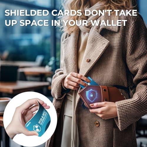2025 NEW RFID Blocking Card, 6 Pack Fuss Protection for Entire Wallet Shield, Credit Card Protector NFC Bank Debit Blocker, Identity Theft Prevention for Passport Travel Security (4) - Thumbnail 6