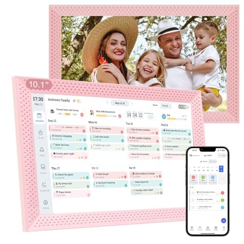 Digital Calendar 10.1 inch, Electronic Calendar for Family Sharing Schedule Interactive Smart Calendars Touch Screen To Do Task Meal Planner for Home Office with Digital Picture Frame - Image 1