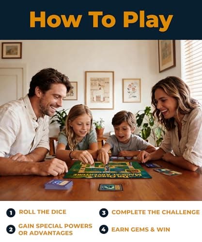 Dr. Quest's Magical Adventure–Educational Board Game for Kids Ages 6-9 – Spelling & Grammar Learning Game for Early Elementary | 180 Questions | Screen-Free Homeschool & Family Game | 2-6 Players - Thumbnail 5