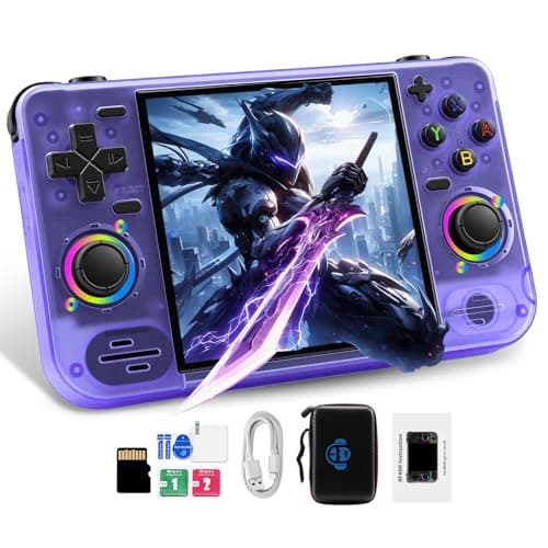 RF40H Retro Handheld Game Console, 4.0" Retro Gaming Console, Built-in 20,000+ Classic Games, Supports WiFi Connection, Open Source Linux System, Portable Handheld Video Games (Purole)