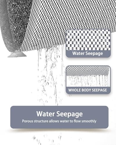 Mecko Non-Slip Shower Mat, Anti-Slip Bath Mat with Suction Cups – Quick-Drying Loofah Texture for Tub with for Indoor and Outdoor Use, Bathtubs and Wet Areas (Grey, 17"x30") - Thumbnail 6