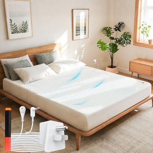 Grounding Sheet King, 95% Cotton & 5% Silver Fiber, Skin-Friendly Grounded Sheets with Grounding Cord, Bed Grounding Kit for Natural & Deep Sleep, White - Image 1