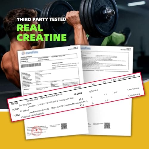 NSF Certified Creatine Gummy - Creatine Monohydrate Gummies 5000mg for Men & Women -120 Gummies Advanced Formula, Muscle Strength, Muscle Builder, Energy Boost, Pre-Workout Supplement-Pineapple - Thumbnail 3