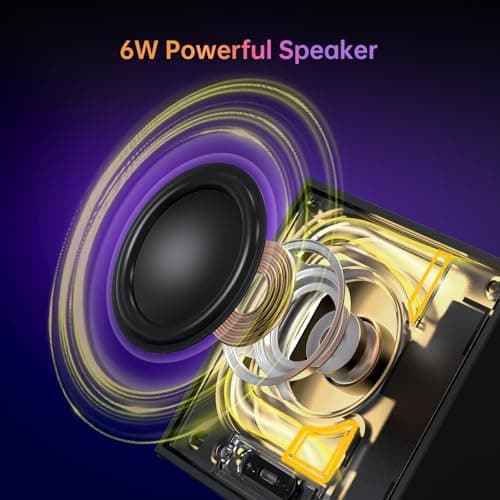 Divoom TimeBox Evo -- Pixel Art Bluetooth Speaker with 16x16 LED Display APP Control - Cool Animation Frame & Gaming Room Setup & Bedside Alarm Clock- Black - Thumbnail 2