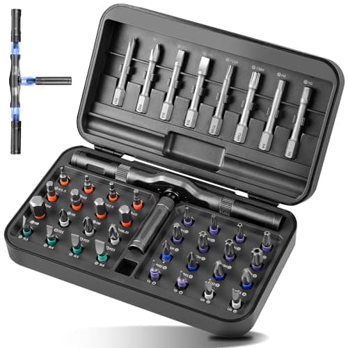 42 in 1 Magnetic Screwdriver Set with Ratcheting Handle | Professional Repair Tool Kit for Electronics, Furniture, Bicycles & DIY Projects - Image 1