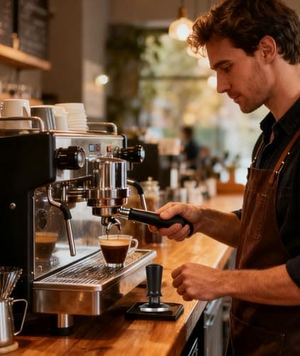 Irosiy 58MM Espresso Tamper - Professional Coffee Press with Non-Slip Base, Calibrated Pressure, Ergonomic Handle for Barista & Home Brewing (Black) - Thumbnail 6