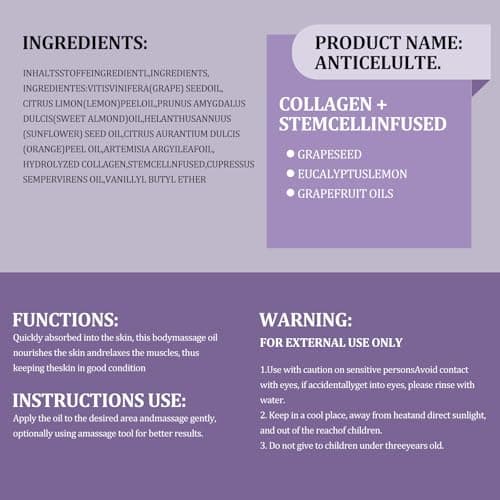 SKINETRY Nourish Your Skin & Senses – Firming Body Massage Oil for Smoothing Cellulite & Improving Texture. Silky, Fast-Absorbing Formula with Collagen & Stem Cell – 8 Fl Oz Aromatherapy Massage - Thumbnail 6