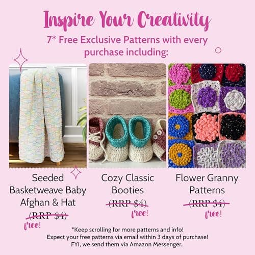 Tweed Twinkles Soft Baby Yarn for Crocheting, 8-Pack (696Yds / 400G), Free Patterns - Acrylic Baby Blanket Knitting Yarn with Flecks - Size 3 DK Light Worsted Weight - Raven Black - Thumbnail 3