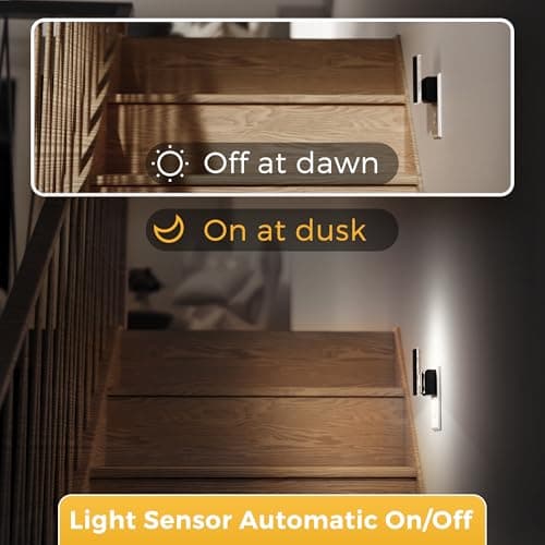 L LOHAS LED Night Lights Plug Into Wall, 2 Pack Night Light with Dusk-to-Dawn Sensor, Dimmable Decorative LED Nightlights, 0-100LM 5000K Adjustable Brightness for Bathroom, Hallway, Bedroom,Stairway - Thumbnail 4