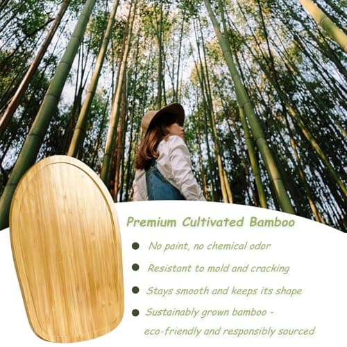 Bamboo Mixer Slider Compatible with KitchenAid 4.5-5 Qt Tilt-Head Stand Mixer, Appliance Sliding Mat Accessories for Kitchen Aid, Countertop Moving Tray Attachments Fits for KitchenAid Artisan - Thumbnail 2