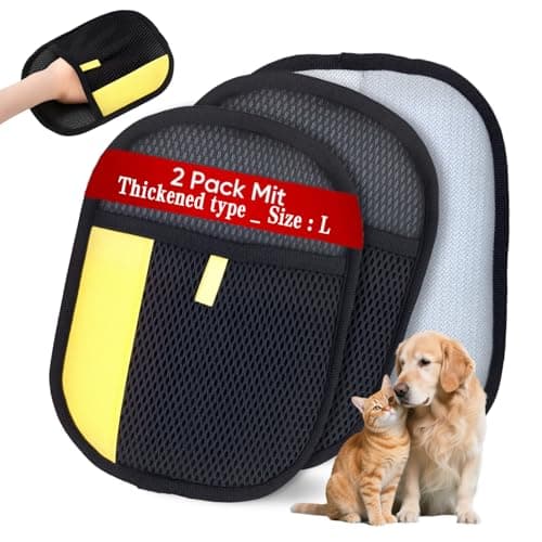 XSDLSSLY 2Pcs Pet Hair Removal Gloves for Cats and Dogs.Reusable electrostatic pet Hair Removal Gloves.Pet Hair Removal Tool Suitable for Sofas, Bed Sheets, Clothing, and car Seats.Hair Remover Glove