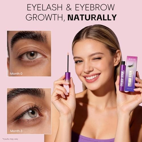 Eyelash Growth Serum with Advanced Formula to Boost Longer Fuller and Thicker Lashes and Eyebrows - Gentle & Vegan for Sensitive Eyes, Cruelty-Free - Thumbnail 2
