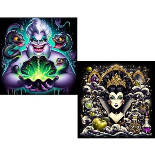 KEYRANKE 2 Pack Villa Diamond Painting Kits for Adults 5D DIY Diamond Art Kit Paint with Round Full Drill Diamonds for Beginners Gem Paintings Art for Home Wall Decor Gifts (12X12 Inch) - Image 1