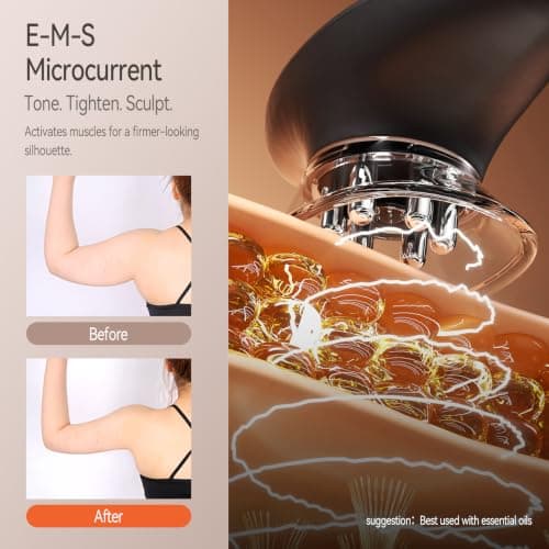 Zelvory 3-in-1 Body Sculpting Machine with Vacuum, Microcurrent & Red Light - Thumbnail 4