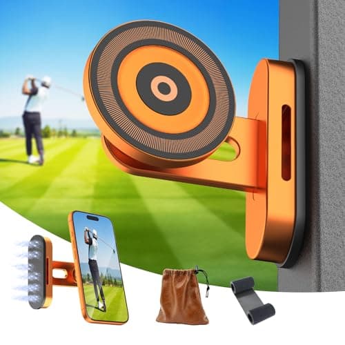 SITIZ Magnetic Golf Cart Phone Holder，Phone Mount Compatible with MagSafe iPhone 12-17, Golf Accessories for Men, Aluminum Alloy, Fits EZGO, Club Car, Yamaha, Adjustable Ball Head, Golf Gifts - Image 1