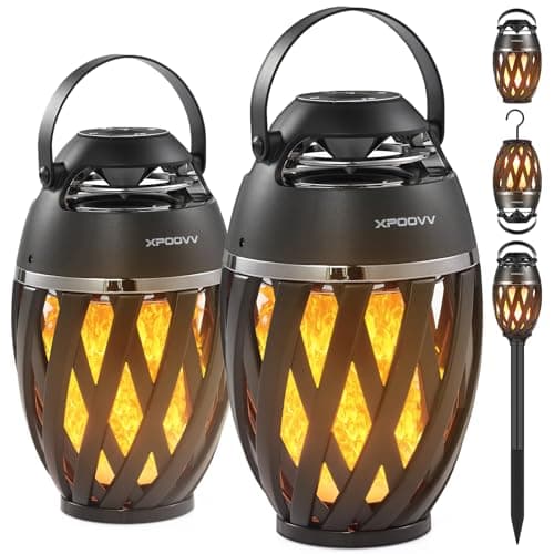 Father's Day Gifts for Dad, 2026 New Outdoor Bluetooth Speaker with Flame Lights, Cool Birthday Gifts for Men Him Her Boyfriend Husband, Patio Garden Camping (2 Pack) - Image 1