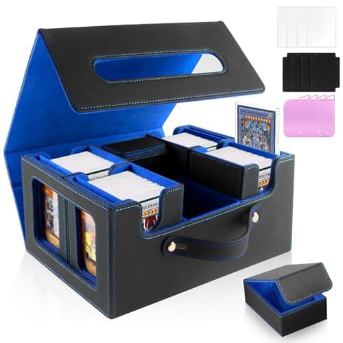 URMMIY Trading Card Storage Box for MTG – Multi-Purpose Commander Deck Box with Commander Display, Waterproof TCG Deck Case Compatible with Magic The Gathering, Sports Cards, Collectors & Gamers - Image 1