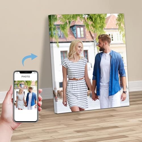 WayToLight Custom Canvas Prints with Your Photos,Personalized Wedding, Family & Couple Canvas Wall Art for Living Room Home Decor (11" X 14") - Thumbnail 2