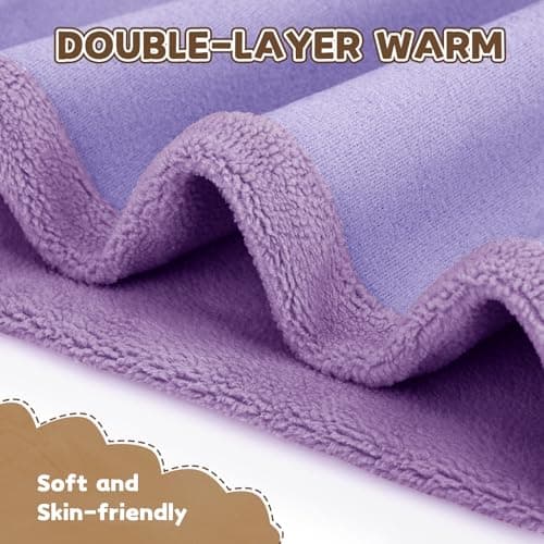 GXCROR Kid Winter Neck Warmer, Reversible Fleece Gaiter Scarf, Windproof Face Mask - Thumbnail 3