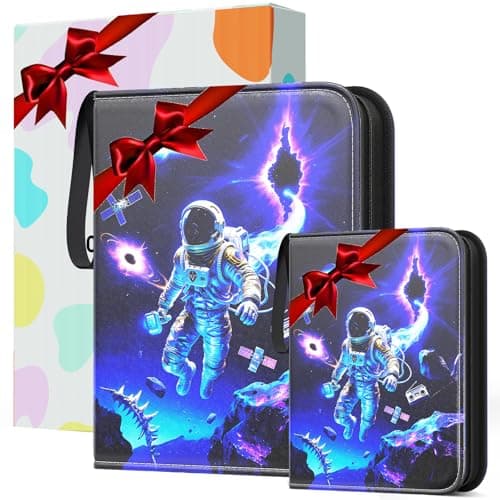 2-Pack Galaxy Card Binder 996 Pockets, 9 Pocket with 50 Removable Sleeves, 4 Pocket with 12 Sleeves, Trading Card Holder Album with Gift Box for Game/Sports Cards, Perfect Gifts for Christmas - Image 1