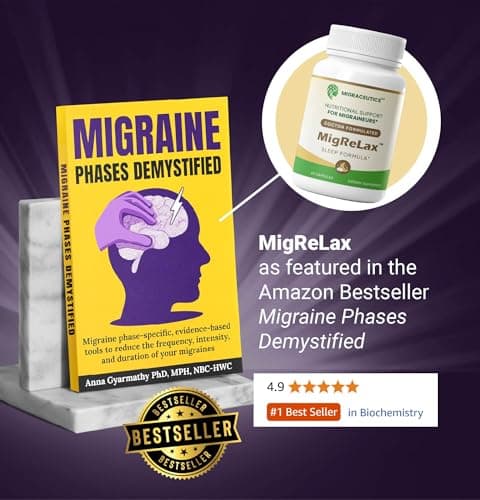 MigReLax - Doctor Formulated Migraine Relief Supplements - Sleep & Relaxation Support with Valerian, Lemon Balm, Passion Flower, Hops - Migraine Supplement for Women & Men - Migraine Headache Support - Thumbnail 2