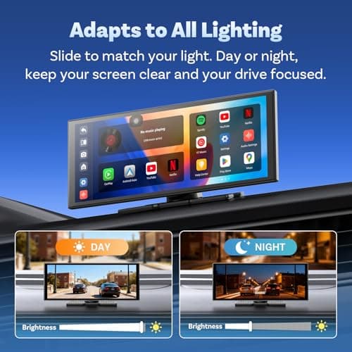 OTTOCAST OttoScreen AI, 11.4" Portable CarPlay Screen for Car with Netflix YouTube and Backup Camera for iPhone(iOS 8+) Android Auto(Android 11+), Built-in Apps, Voice Control, Android 15 OS - Thumbnail 6