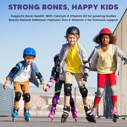 YANLUOBO Kids Magnesium Gummies, Magnesium Glycinate Gummies 400mg/200mg with L-Theanine, Chamomile, Vitamin B6, D3 for Kids, Relaxation & Zzz Support, Nerve Bone - Sugar Free Mixed Berry Flavor 60ct - Thumbnail 5