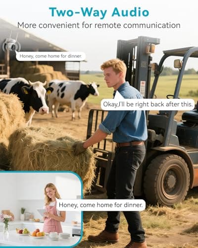 Slice Jelly 4gLte Cellular Security Camera, No WiFi Security Camera ，360°View PTZ, ABS Fireproof IP65 Waterproof, 2K HD Color Night Vision, Human Tracking, 2-Way Audio - Thumbnail 4