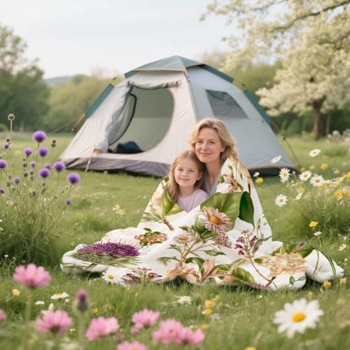 yuboo Spring Green Watercolor Floral Throw Blanket, Soft Flannel Blanket Gifts for Women Kids Girls, Gift for Home Business Travel Botanical Home 50 x 60 Inch - Thumbnail 2