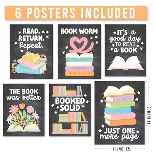 Reading Posters for Classroom Decor - Read Sign School or Home Library Wall, Reading Strategies Bulletin Board Decorations, Elementary & High School ELA Classroom Must Haves, English Teacher Supplies - Thumbnail 4