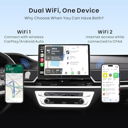 ATOTOSELECT Wireless CarPlay Adapter, Magic AI Box with Dual-WiFi Stability,4GB+32GB Wireless CarPlay Box Compatible with Wired Factory CarPlay & Android Auto, Support for YouTube/Netflix - Thumbnail 4