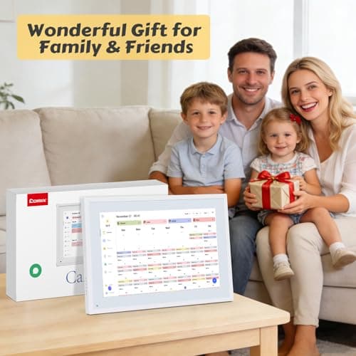 COMIX 10.1" Smart Digital Calendar for Desk, WiFi Cloud Sync Family Shared Planner with Touchscreen, Electronic Tabletop Schedule Display for Home Office, Kitchen & Nightstand - Thumbnail 5