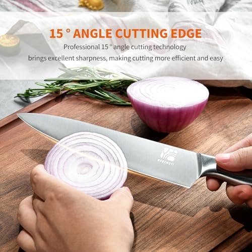 HAOCHUYI 5-Piece Professional Chef Knife Set - Ultra-Sharp Kitchen Knives with Ergonomic steel handle, Ideal for Home, Outdoor, Camping, BBQ, and Gifts for Men - Thumbnail 5
