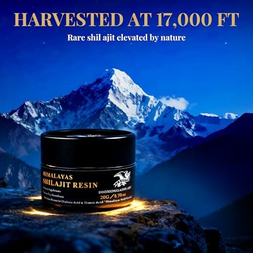 Himalayas Shilajit Resin - Pure Golden Grade | 100% Natural with 85+ Trace Minerals | Energy Boost & Immune Support for Men & Women | Lab Tested | 20g, 100 Servings - Thumbnail 4