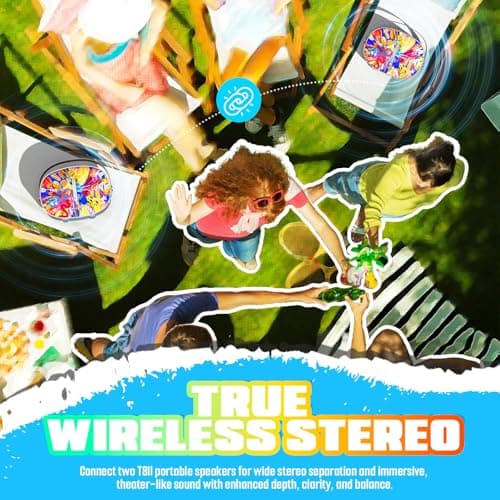 Bluetooth Speaker, W-KING T8II Portable Loud Speakers Bluetooth Wireless, 96W Max Party Large Outdoor Speaker Boombox Subwoofer, Heavy Bass/Crystal Clear Sound/Fast Charging/LED/BT5.4/AUX/USB Playback - Thumbnail 4