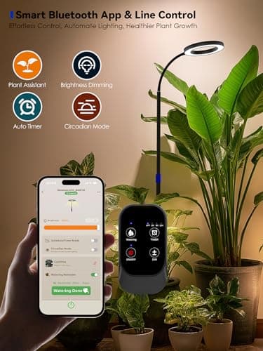 GLOWRIUM Smart Grow Light for Indoor Plants, Full Spectrum LED Plant Light - Thumbnail 2