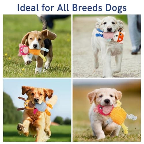 SyChien 3 Pack Squeaky Dog Stuff Set for Small Medium Large Dogs（Pet Use Only） - Thumbnail 3
