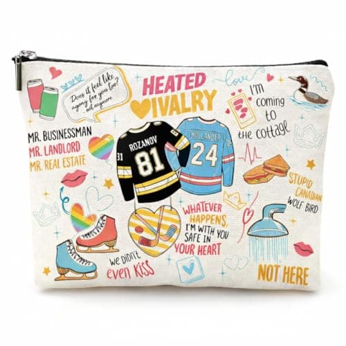 MALOWON Heated Makeup Bag for Ilya and Shane Fans,Travel Cosmetic Bag Stupid Canadian Wolf Bird Cosmetic Pouch, Im Coming to the Cottage Funny Gift for Cottage Lovers - Image 1