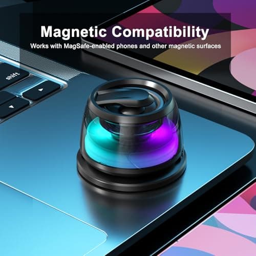 EGBULL Magnetic Multifunction Bluetooth Speaker with 3D Surround Sound, TWS Pairing, Portable Wireless, RGB Lighting, Strong Magnetic Base, Phone Stand, for Gaming, Office, Home and Outdoor Use - Thumbnail 6