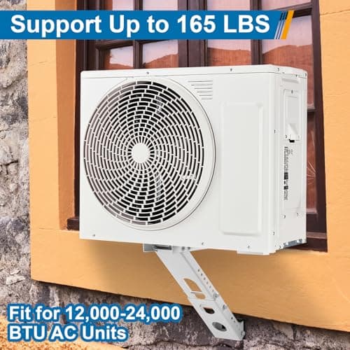 Universal Heavy-Duty Window AC Bracket – Indoor Installation, Supports Up to 165lbs for 5,000-12,000 BTU Units - Thumbnail 4