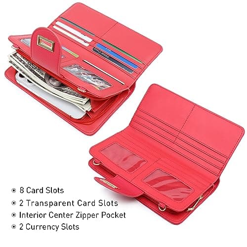 MKP COLLECTION Women Fashion Small Crossbody Shoulder Bag Cell Phone Zip Wallet Purse and Handbags Clutch Credit Card Holder with Chain Strap - Thumbnail 3