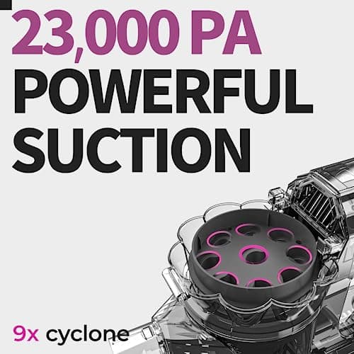 ROOMIE TEC R3 Cordless Stick Vacuum Cleaner, Fadeless Suction Power for Floor and Carpet, Up to 43 Min Powerful Battery, Bagless, Large Capacity, Extra Wide Roller, LED Headlights, and HEPA Filtration - Thumbnail 2