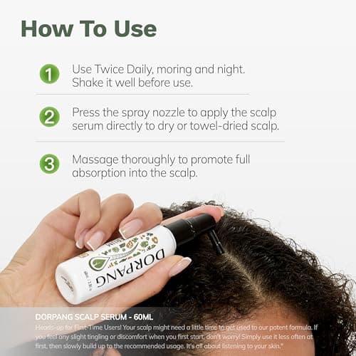 DORPANG Scalp Serum for Thinning Hair, Clinically Tested Vegan Formula with Capixyl and AnaGain, Promotes Fuller-Looking Hair & Healthy Scalp, Peptide Non-Greasy for Dry Sensitive Scalps 60ml - Thumbnail 6