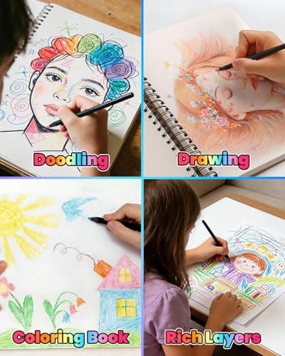 Allotall Easter Basket Stuffers for Teens, Easter Basket Essentials, 12 Rainbow Colored Pencils, Gifts for Boys Girls Ages 5–12, Art Supplies for Kids, Birthday Party Favors - Thumbnail 5