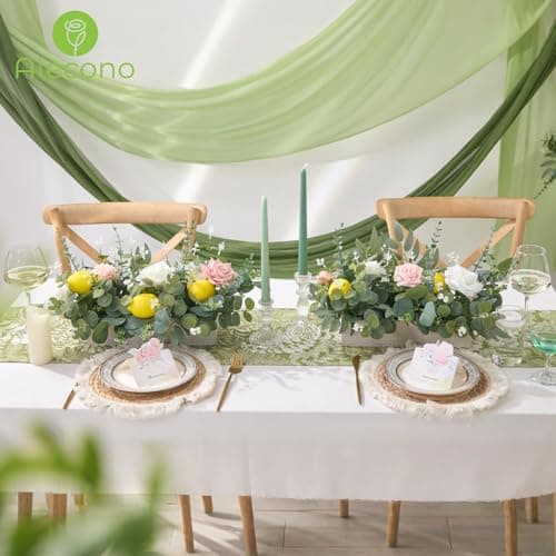 Alecono 100pcs Mixed Eucalyptus Leaves Stems Bulk, 4 Kinds Artificial Greenery Stems Faux Sliver Dollar Fake Greenery for Centerpieces Wedding DIY Bouquets Floral Arrangement Party Decor - Thumbnail 3