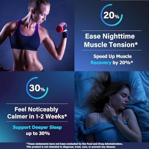 12 in 1 Magnesium Complex, Magnesium Supplement 1000mg with Glycinate, Citrate, Malate, L-Threonate,Taurate, Sleep Support, Third-Party Tested, Vegan & Easy to Swallow，90 Days Supply - Thumbnail 3