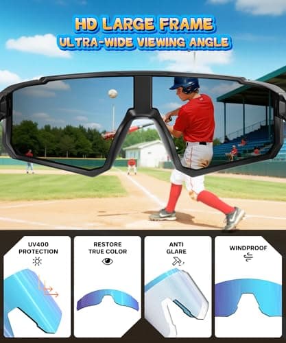 KALIYADI Kids Polarized Sunglasses Youth-Baseball-Sunglasses: Boys Girls Sport Running UV400 Protection Sun Glasses Age 6-14 - Thumbnail 6